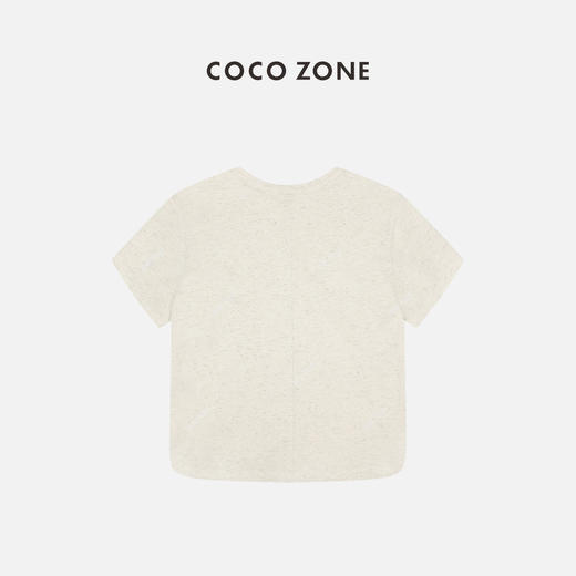 COCO ZONE2024圆领休闲短袖T恤后缝隙圆下摆百搭上衣24C10113 商品图1