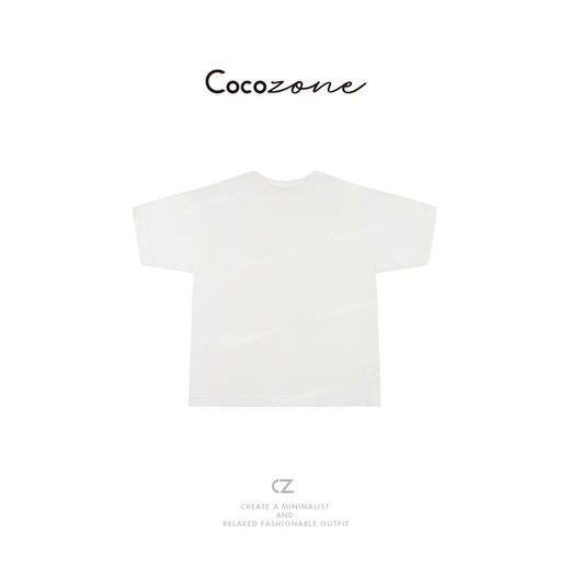 COCO ZONE 刘一一 【100棉】基础款简约圆领短袖T恤CD1A0466 商品图0