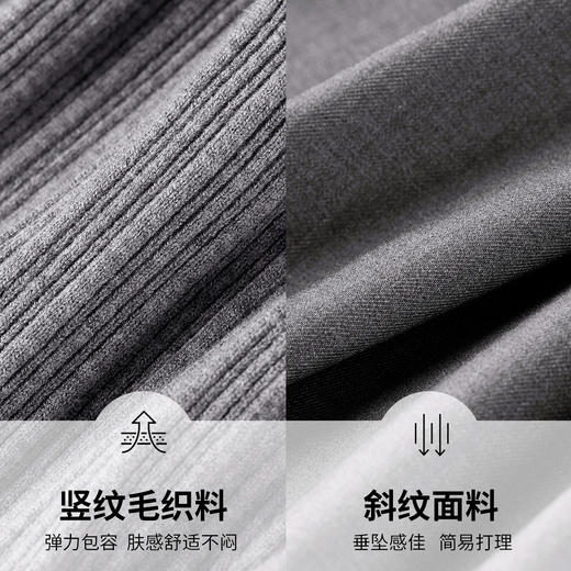 【内购】【拼接设计】优雅方领一字包肩松紧收腰遮肉显瘦A字连衣裙-753LI3100 商品图4