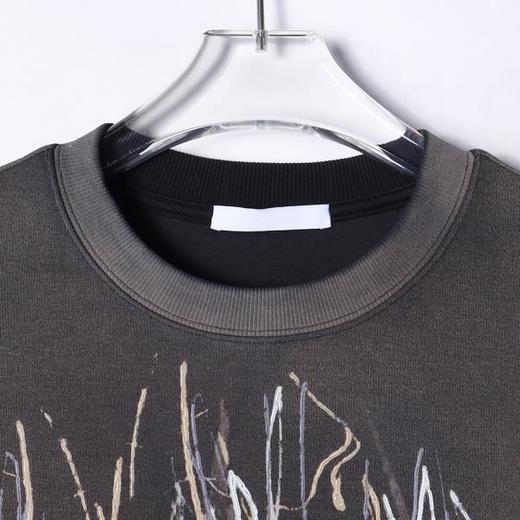 SDSA男士秋冬新款痞帅男装韩版凌乱线条涂鸦圆领卫衣百搭时尚上衣 商品图1