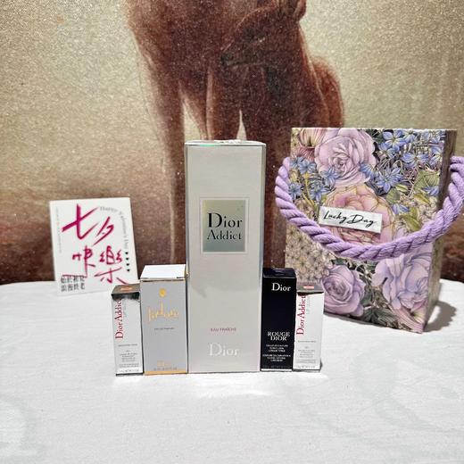 D091805香水+口红+唇膏紫色莫奈花园手拎礼盒 商品图2