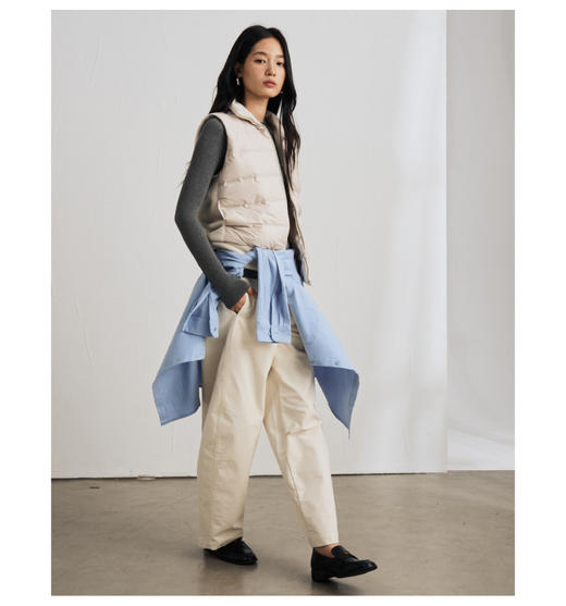 轻绒小马甲！秋冬摇粒绒羽绒拼接背心女2025新款鸭绒休闲保暖马甲百搭高端时尚外套 商品图6