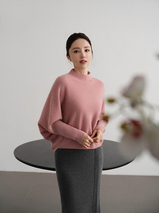 【董璇同款穿搭】羊绒世家秋冬明星款纯羊绒针织套衫纯羊绒半裙 商品图1