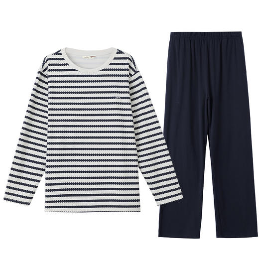 康妮雅情侣睡衣长袖长裤套头套装 商品图9