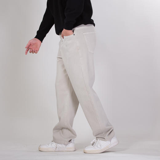 DRONKOO 2025 正常腰表袋内嵌微弹中厚牛仔长裤 商品图2