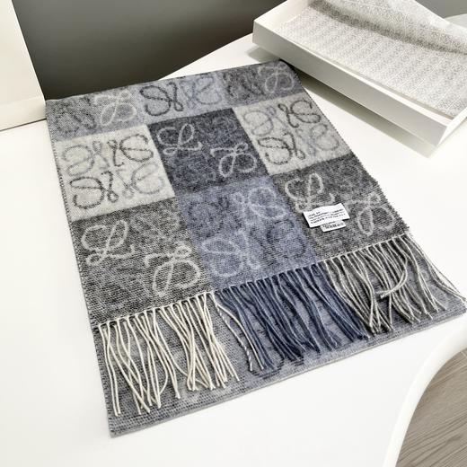 罗意威 双面棋盘格围巾 中性风 （ZT*DSX） 商品图3