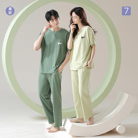 【超柔软】自然醒浪漫梦境情侣睡衣7A级抗菌春款棉a类莫代尔家居服圆领长袖休闲套装JLM