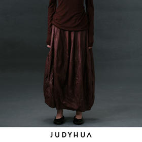 JUDYHUA 绿洲系列褶皱A字半裙