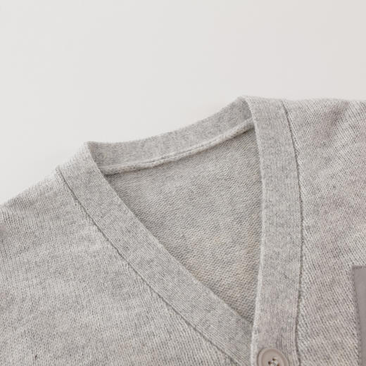 [绵羊毛]马克珍妮男童复古V领针织开衫 儿童2025年秋冬新款551867 商品图3