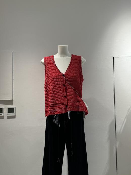 【门店同款】ENJOY秋季镂空V领针织背心 164194711 商品图1