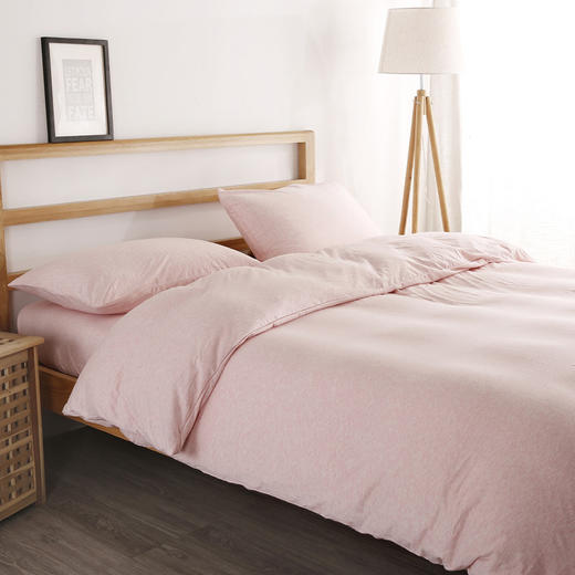 【天竺棉纯色款四件套】针织棉四件套纯色天竺棉裸睡四件套色纺针织全棉床品 商品图2