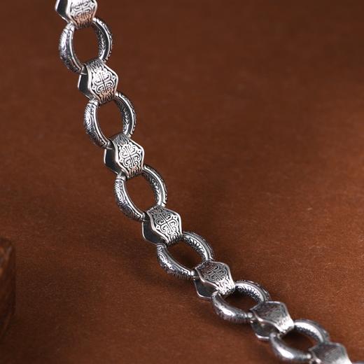 【鼎风‌】S925银复古做旧宽版男款手链【SCH-CK40160-2】 商品图3