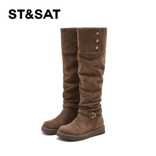 【一鞋两穿】星期六时尚百搭款复古堆堆靴SSD4117CJ5 商品图7