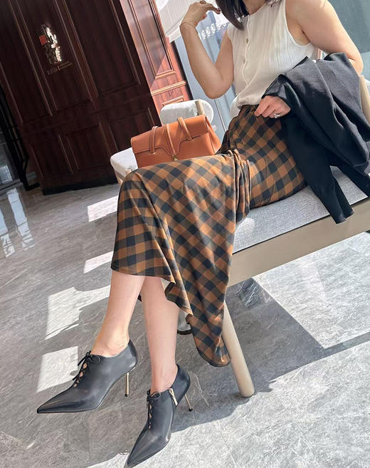 Westory2025年秋季镂空尖头高跟踝靴通勤百搭深口单鞋W25CM76651 商品图5