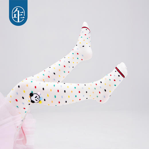 【甜力啵啵裤袜】年衣儿童袜子连裤袜25秋冬新款彩色波点百搭打底女 商品图2