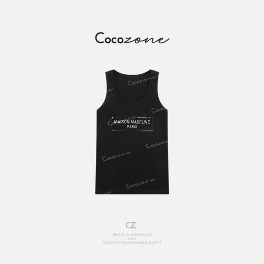COCO ZONE 刘一一 【棉绵羊毛混纺】简约圆领无袖背心 ACD1A0167 商品图0
