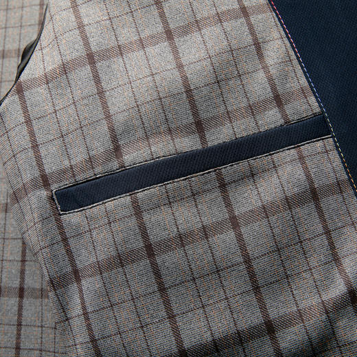 圣得西男士轻商务通勤翻领夹克2025秋季新款行政风合体易搭外套 商品图11