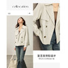 【内购】【双排扣设计】都市翻领设计复古双排扣设计袖袢可调节短风衣外套-W53FB2569 商品缩略图2