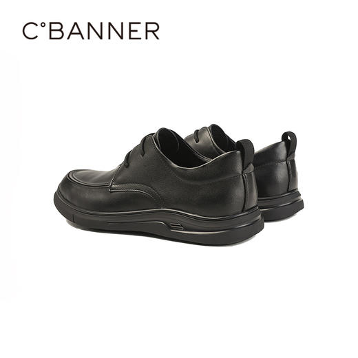 千百度秋季穿脱方便 有设计感商务休闲男鞋A25409121 商品图5