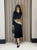 918-4 独家圆正 清冷高级 优雅大气 8064精纺羊毛针织连衣裙 我穿L 商品缩略图4