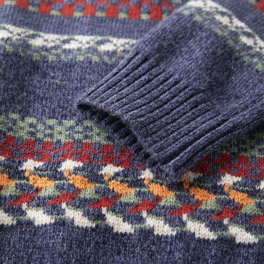 ROMI STUDIO“日暖风恬”羊毛尼龙混纺绒感费尔岛毛衣 RWCWST5411 商品图4