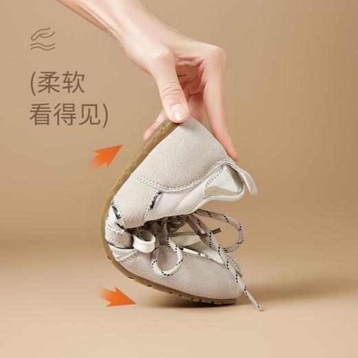 ZHR则则真皮多巴胺德训鞋女超软底春秋款平底鞋运动休闲鞋女平跟 商品图2