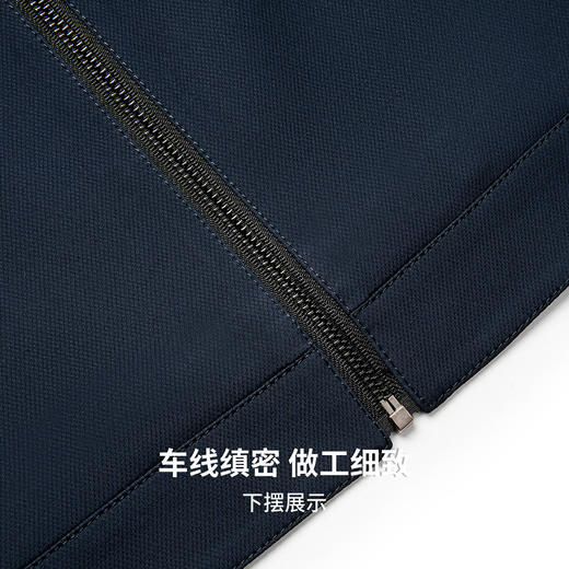 圣得西男士轻商务通勤翻领夹克2025秋季新款行政风合体易搭外套 商品图9