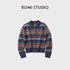 ROMI STUDIO“日暖风恬”羊毛尼龙混纺绒感费尔岛毛衣 RWCWST5411 商品缩略图0
