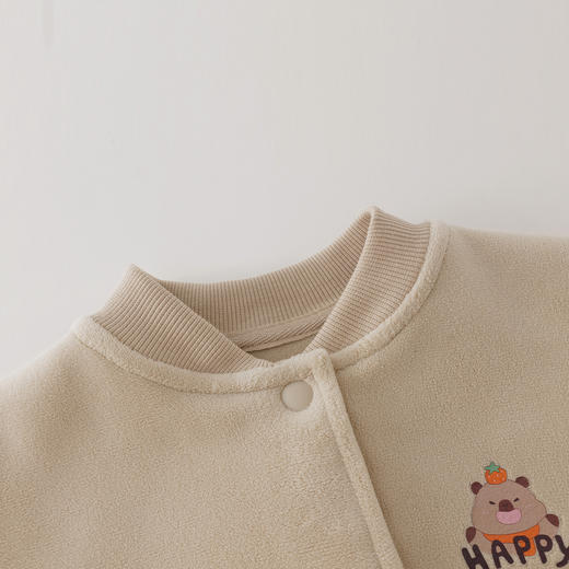 【远红外发热】马克珍妮女童双面奥利绒棒球服外套秋冬新款551620 商品图4