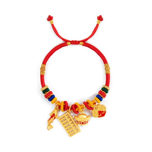 圆满人生长命缕 宝宝满月 红绳手链饰品 商品图1