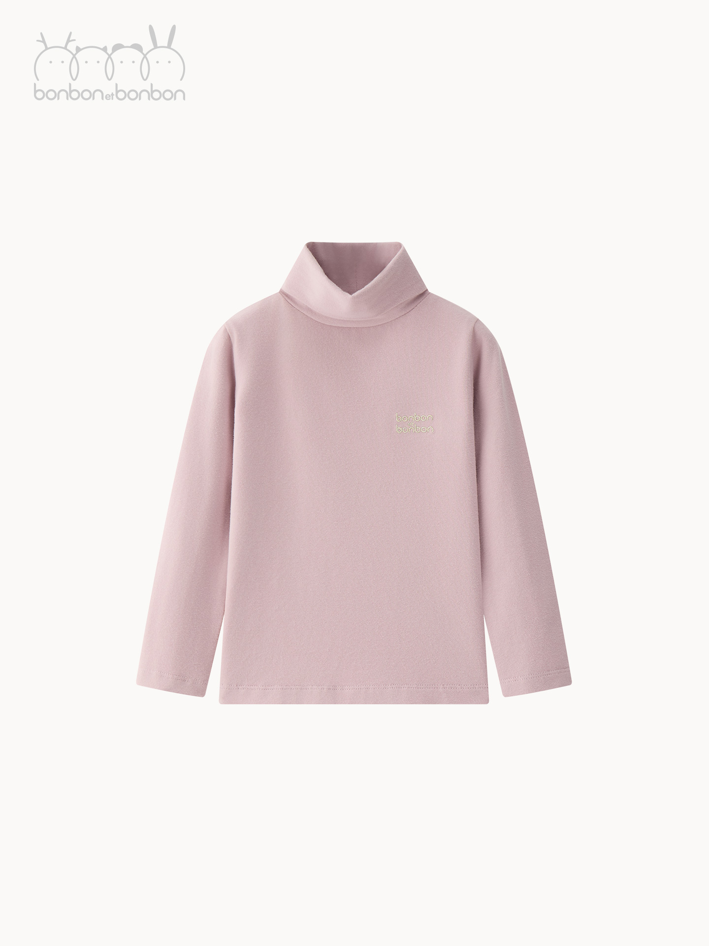 紫色logo刺绣打底衫