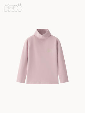 紫色logo刺绣打底衫