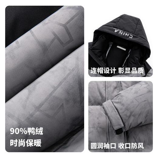 【含鸭绒】圣得西男士商务休闲羽绒服2025秋冬款御寒时尚保暖外套 商品图4