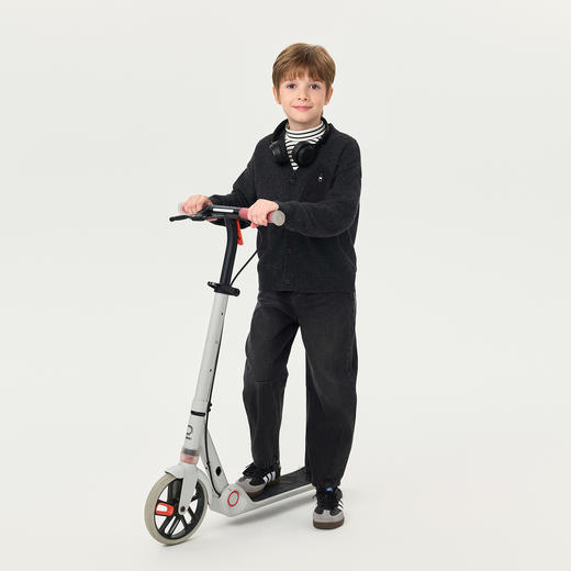 [绵羊毛]马克珍妮男童复古V领针织开衫 儿童2025年秋冬新款551867 商品图2