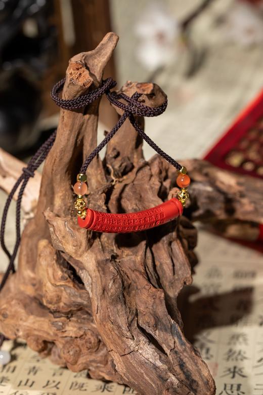 【朱砂 珠串项链】【转运珠】高含量朱砂，求好运，“戴”好运，得好运！湖南湘西朱砂手串项链金砂原石 商品图11