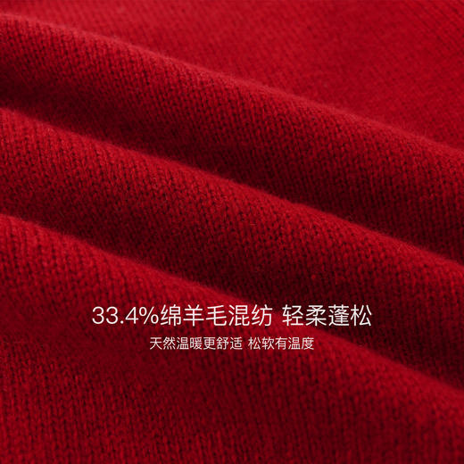 马克珍妮男女童木马童话羊毛针织衫2025年冬装新款551855 商品图3