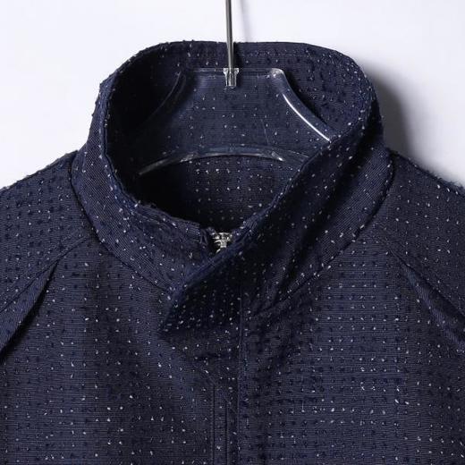 SDSA男士秋冬新款痞帅男装潮牌磨破拉链立领夹克复古百搭休闲外套 商品图1