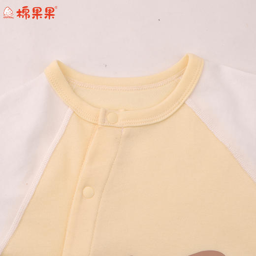 棉果果冬季新品暖姜棉柔软保暖59-80码卡通可爱爬衣暖姜偏襟连体衣M401720425664 商品图3