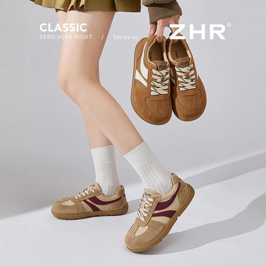 ZHR复古德训鞋2025春秋新款女鞋平底舒适美拉德风休闲运动鞋 商品图2