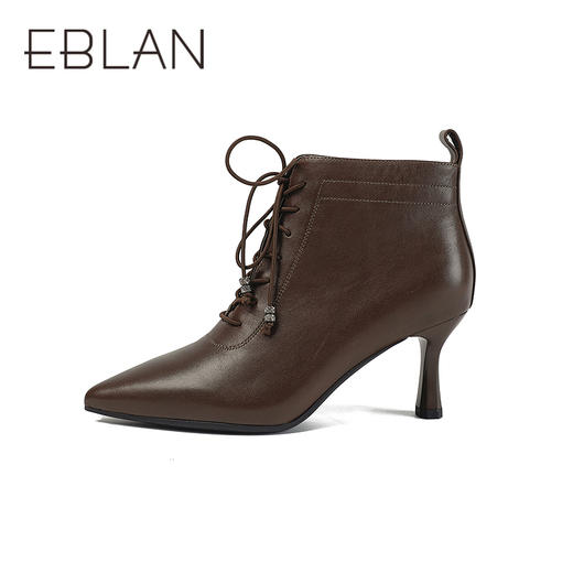 伊伴冬季细高跟踝靴女人味女靴B25525986 商品图1