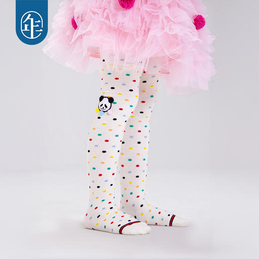 【甜力啵啵裤袜】年衣儿童袜子连裤袜25秋冬新款彩色波点百搭打底女 商品图0