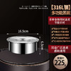 【跨境出口德国不锈钢蒸碗】316L不锈钢蒸蛋碗加厚可排气带盖蒸碗多用途蒸饭菜碗快速导热炖盅 商品缩略图6