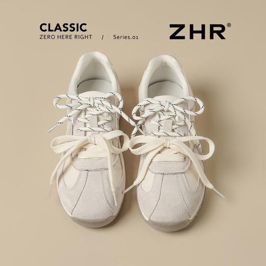ZHR【头层猪皮】芭蕾风德训鞋女超软平底阿甘鞋复古百搭轻便女鞋 商品图1