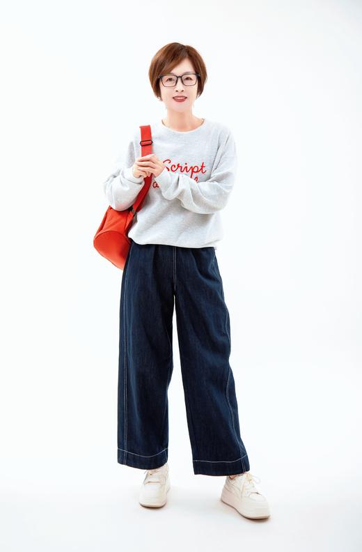 西瓜红刺绣字母卫衣 商品图0