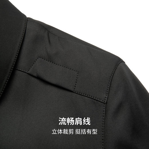 圣得西男士可拆卸内胆夹棉中长夹克2025秋季新款扛皱易打理外套 商品图7