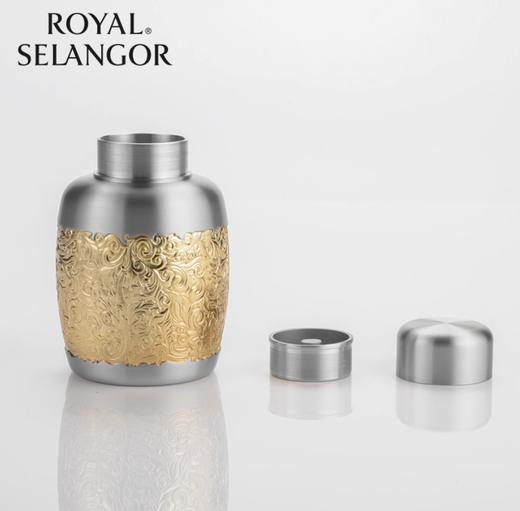 【彼达思】皇家雪兰莪 锦绣东南镀金锡器茶叶罐 商品图3