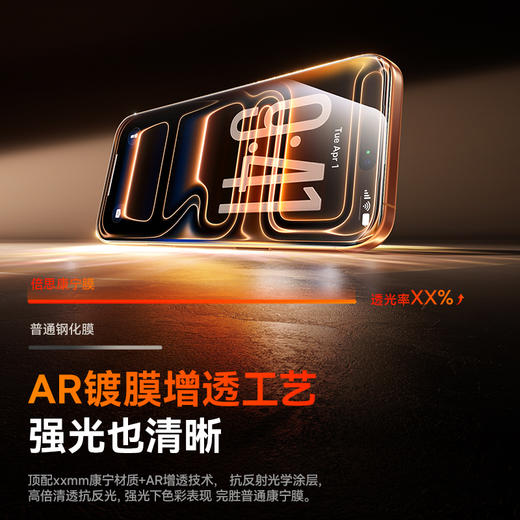 倍思 康宁系列 一体防尘 全屏 高清 钢化膜 商品图5