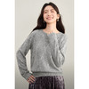 【内购】【含绵羊毛】简约通勤圆领珠片绣菱格设计软糯弹力显瘦毛衣-W53EE3847 商品缩略图1