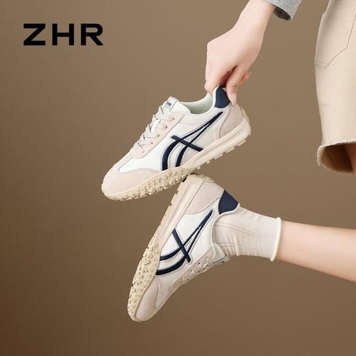 ZHR则则增高简约百搭舒适德训鞋2025秋季新款防滑运动休闲鞋 商品图9