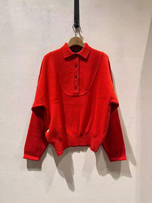 女款polo领针织毛衣 商品图0